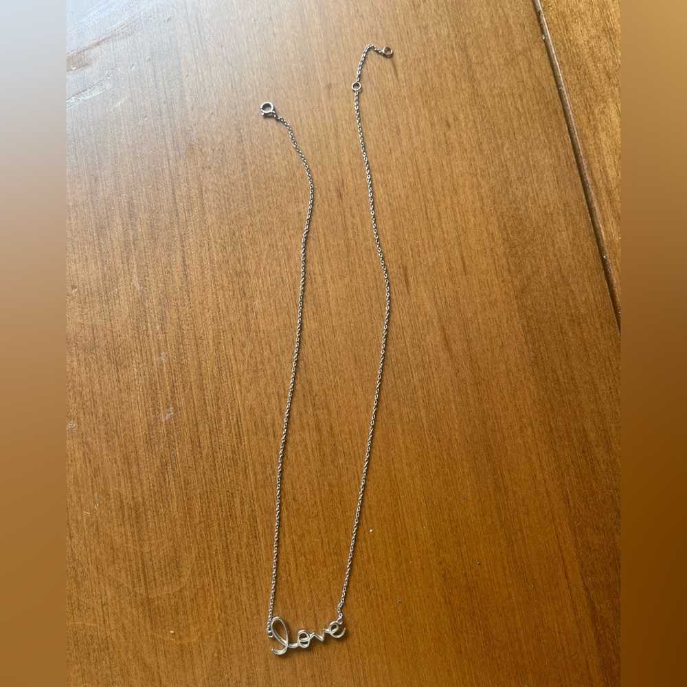 Sterling Silver Love Necklace